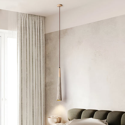 Cream Retro Wabi-Sabi LED Pendant Light 8