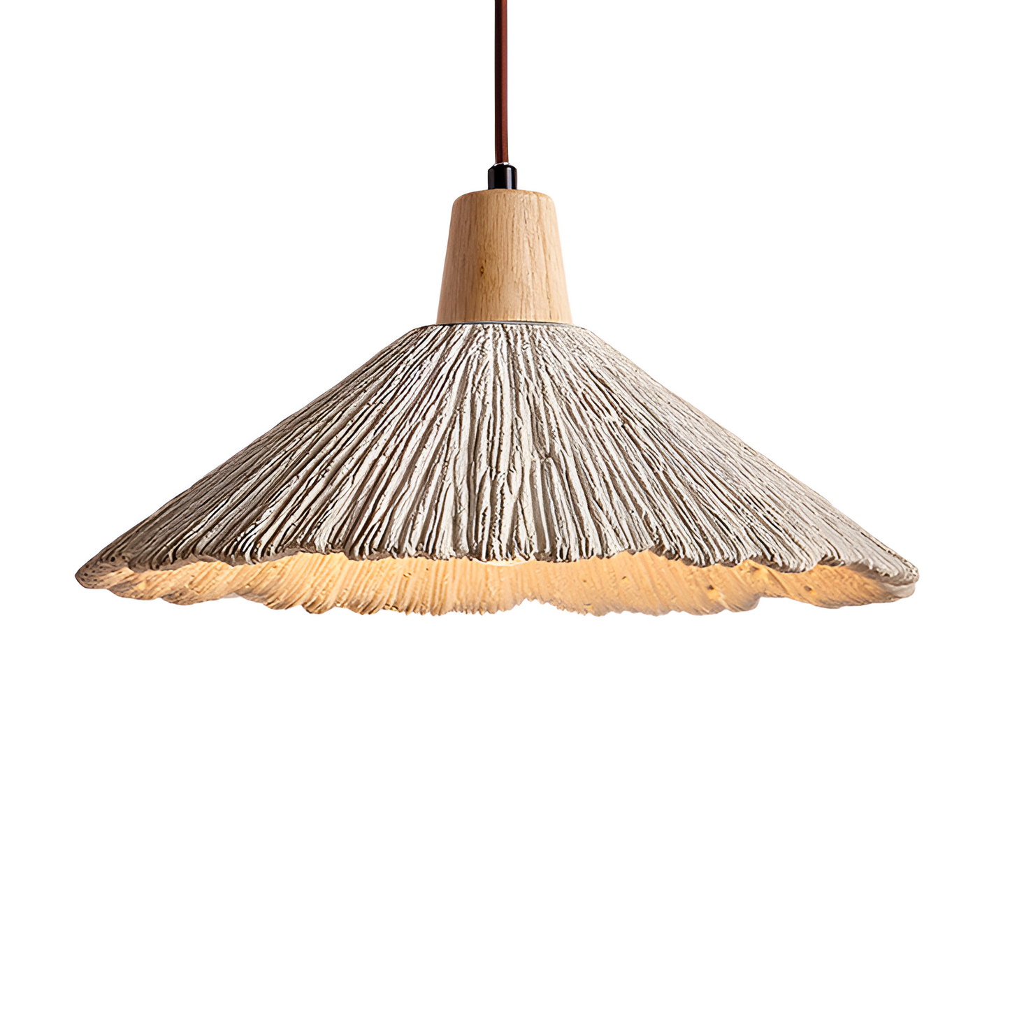 Cream Retro Wabi-Sabi LED Pendant Light 10