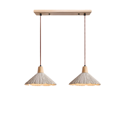 Cream Retro Wabi-Sabi LED Pendant Light 11