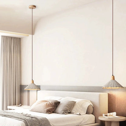 Cream Retro Wabi-Sabi LED Pendant Light 3
