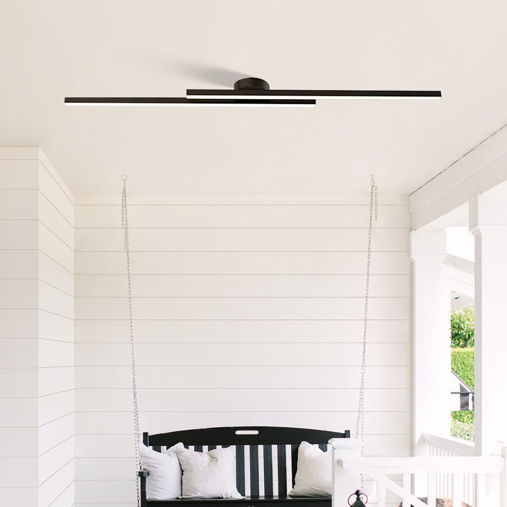 Elara Haus Modern Linear LED Ceiling Light - Aluminium Strip