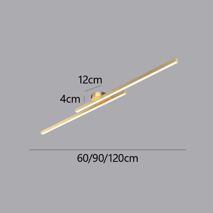 Elara Haus Modern Linear LED Ceiling Light - Aluminium Strip