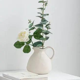 Handcrafted Ceramic Pitcher Vessel with Nordic Aesthetic
