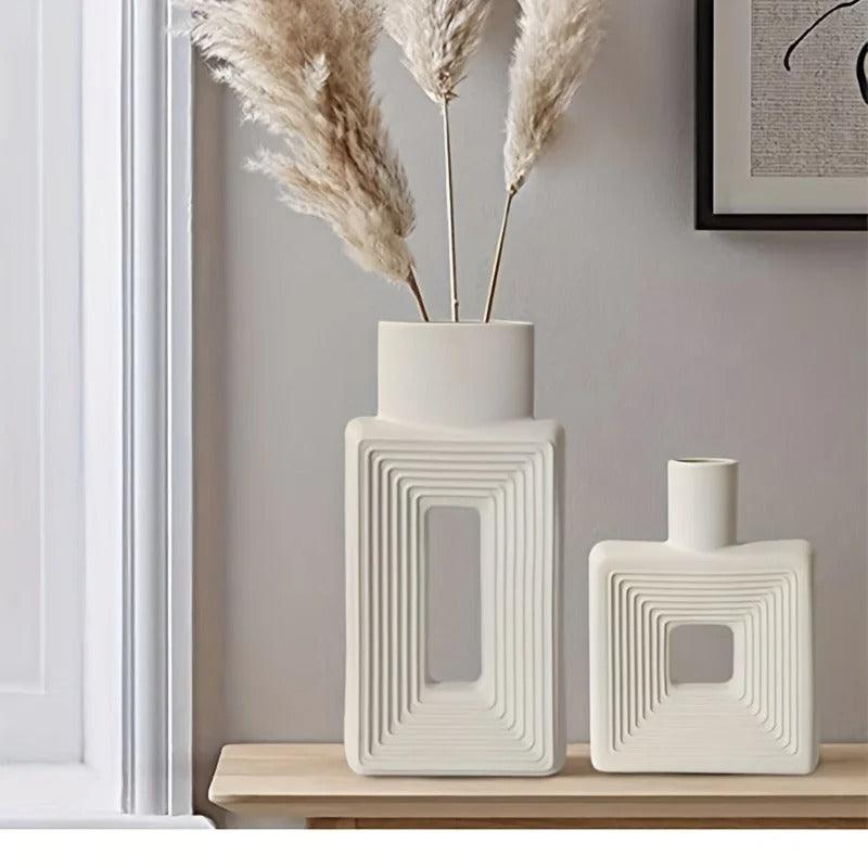 Nordic Square Vase | Full Ceramic 1