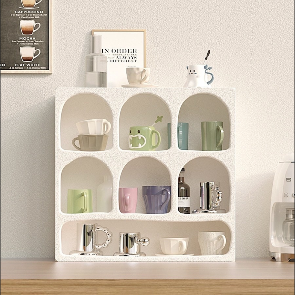 Boho Mug Display Storage Shelves 1