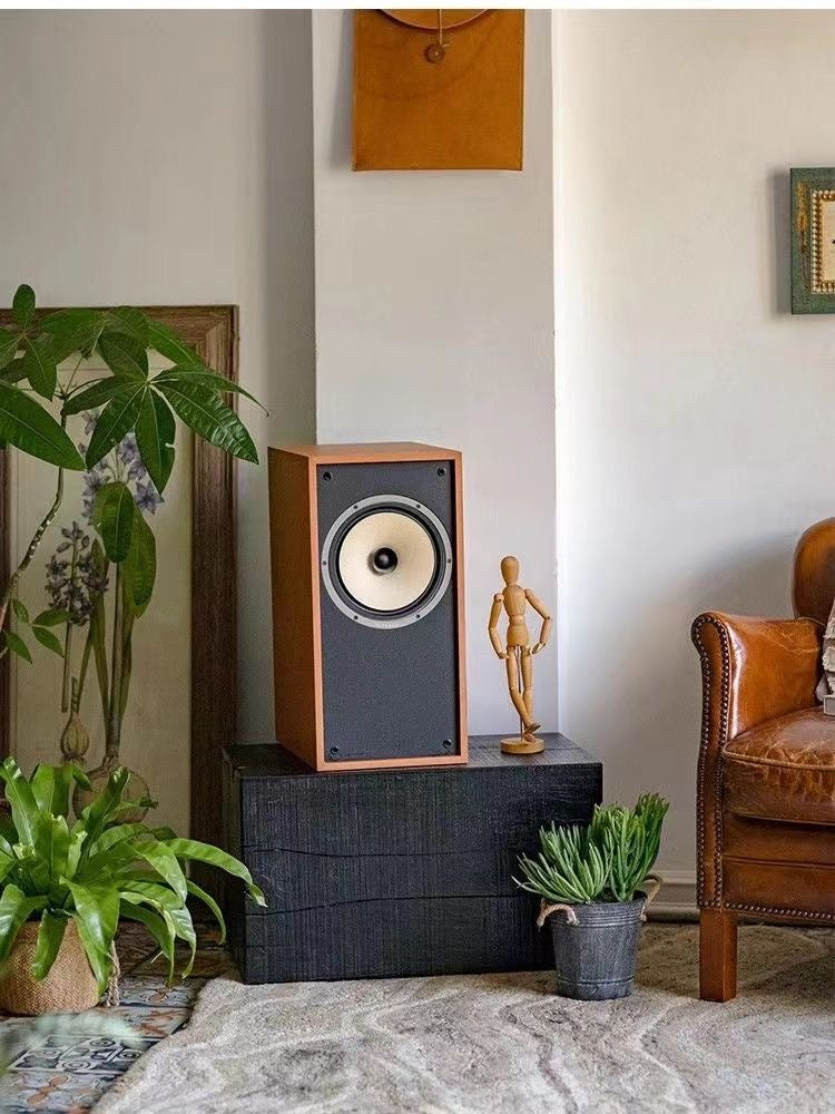 Stylish charred wood pedestal stand for displaying home decor, sculptures or plants