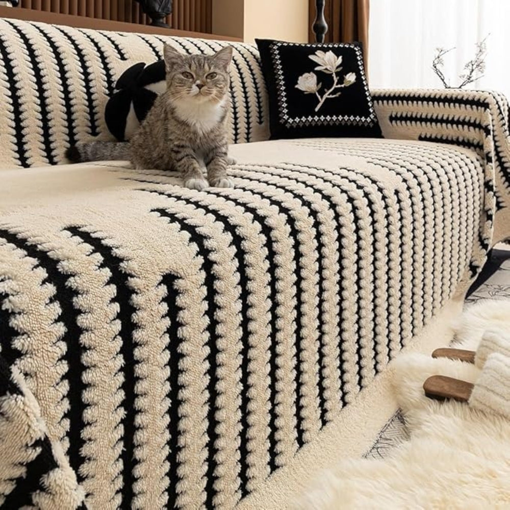 Elara Haus Soft Tufted Couch Throw - Heritage Plush Velvet