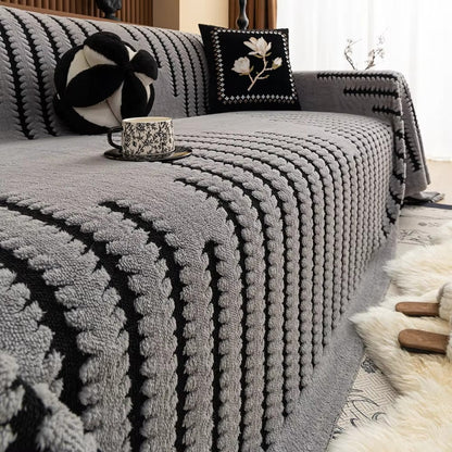 Elara Haus Soft Tufted Couch Throw - Heritage Plush Velvet