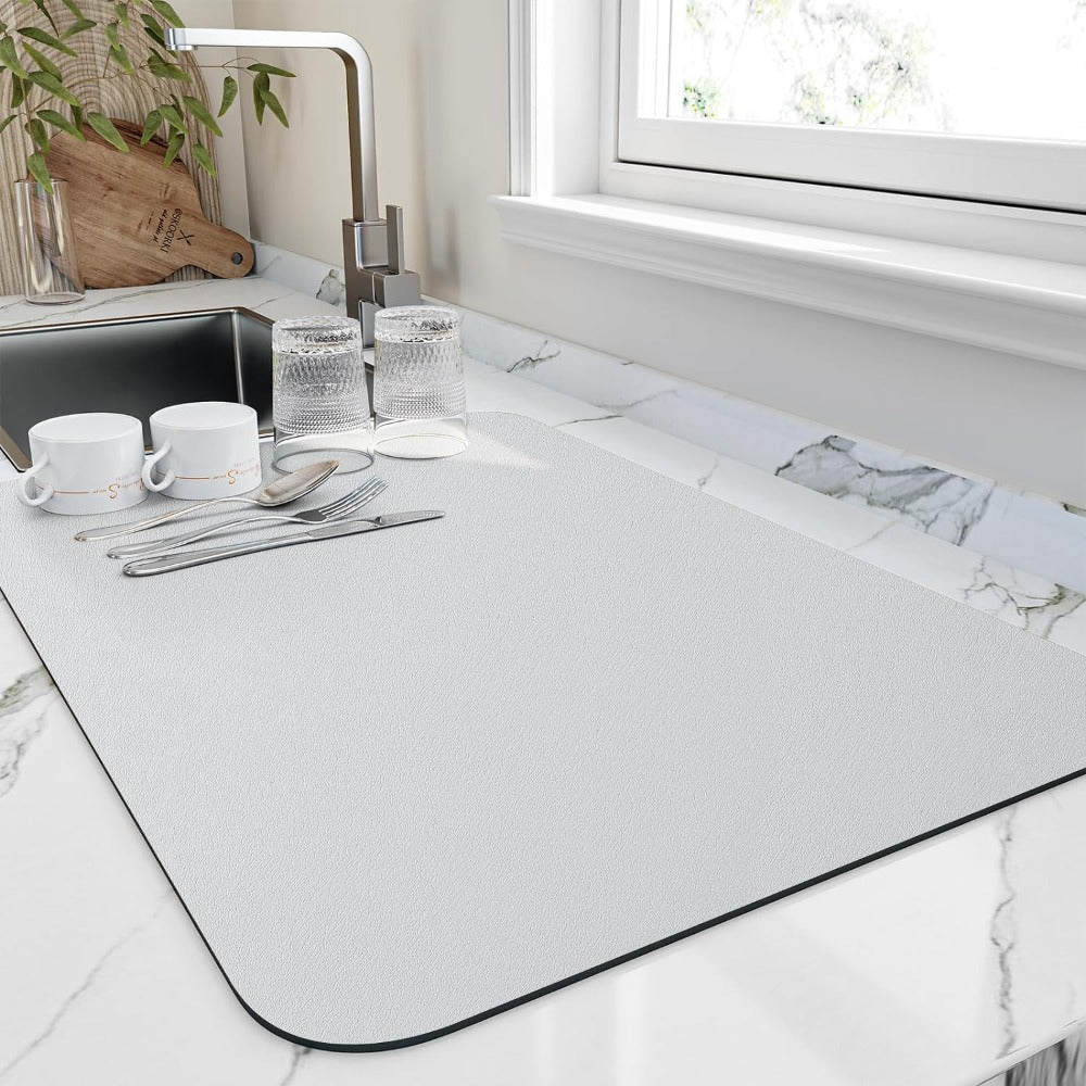 Elara Haus super absorbent dish drying mat for kitchen cleaning and organization