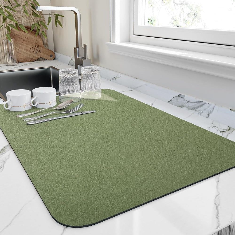 Kitchen essentials with Elara Haus super absorbent dish drying mat