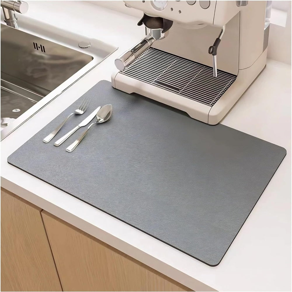Installation and use of Elara Haus super absorbent dish drying mat