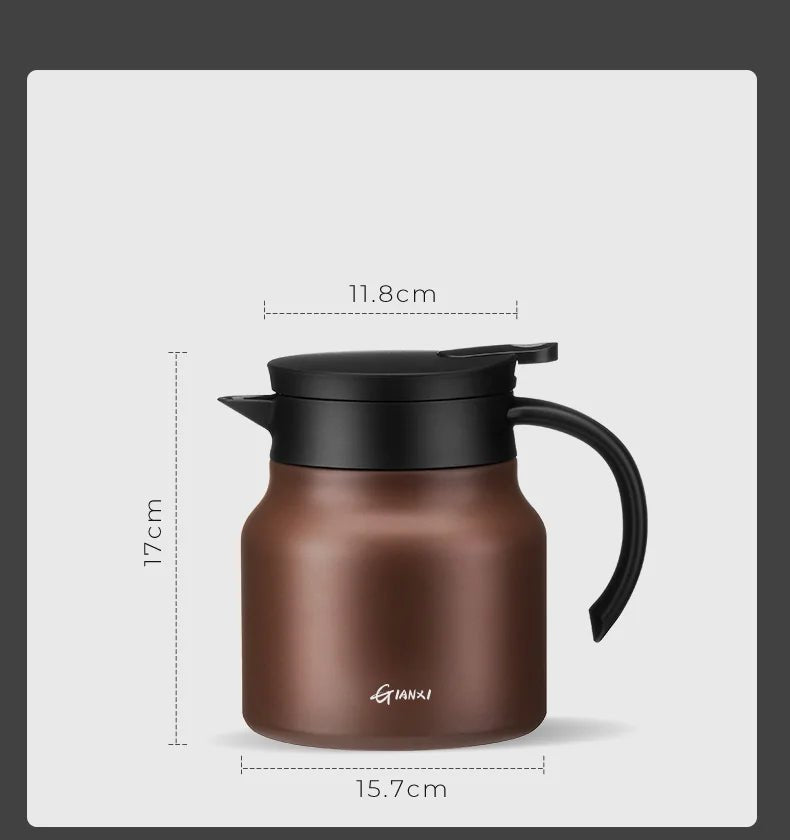 Elara Haus 800ml Insulated Ceramic Teapot with infuser and overall design
