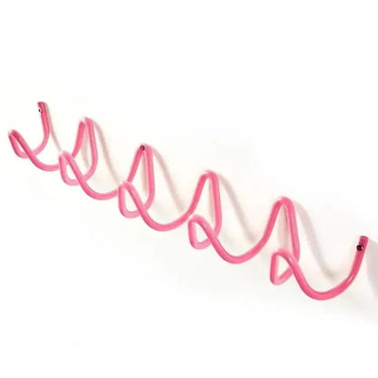 Elara Haus Wall Hook - Wrought Iron Coat Hooks with Modern Wave Design 9