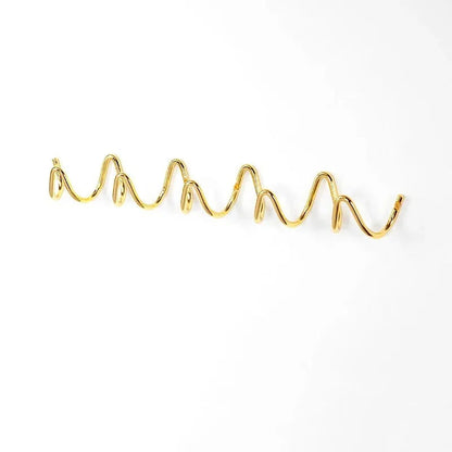 Elara Haus Wall Hook - Wrought Iron Coat Hooks with Modern Wave Design 12