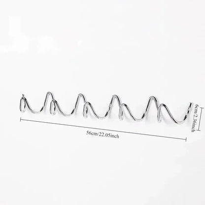 Elara Haus Wall Hook - Wrought Iron Coat Hooks with Modern Wave Design 23