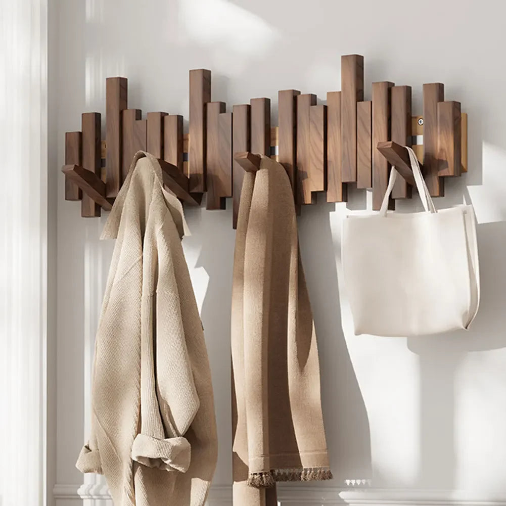 High-quality wooden coat hooks for wall mounted coat rack