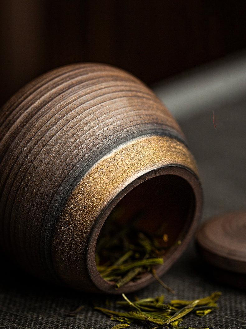Handcrafted Japanese Storage Jar with Moisture-proof Sealing and Mino Japan's Finest Craftsmanship