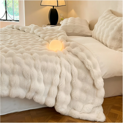 Mila Soft Fleece Comfort Blanket in Various Angles