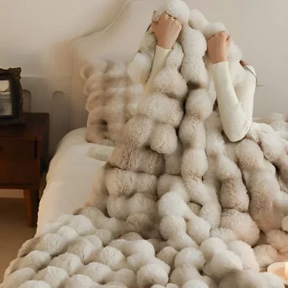 Mila Comfort Soft Fleece Throw Blanket with a focus on comfort and softness in home.