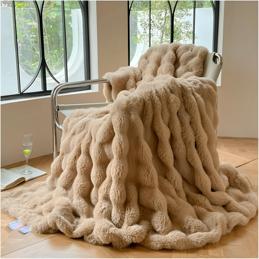 Mila Comfort Soft Fleece Throw Blanket for a comfortable and relaxing home atmosphere.