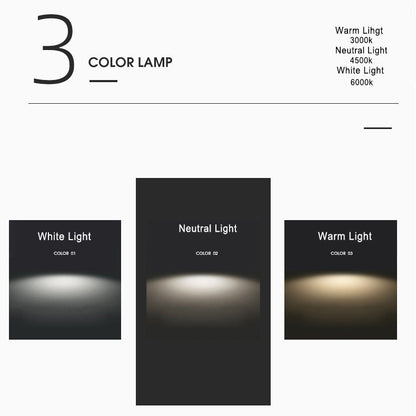 Nordic Walnut Grain LED Ceiling Light - Flush Mount