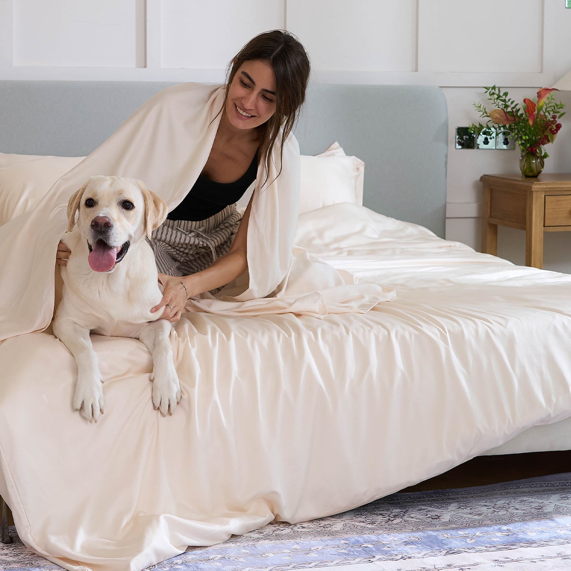 Pet Friendly Bamboo Viscose Quilt Cover - Cooling