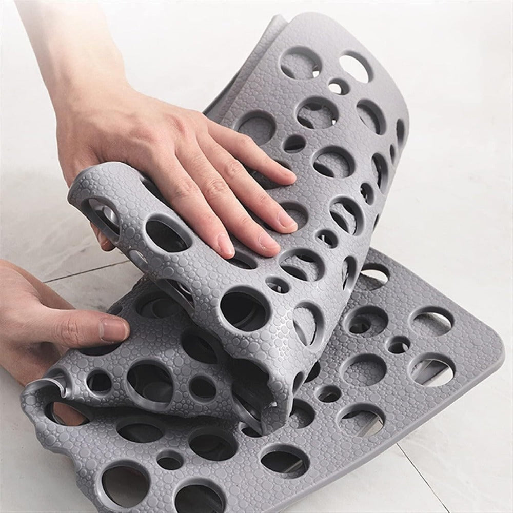Slip-resistant Bathroom Shower Mat with secure grip