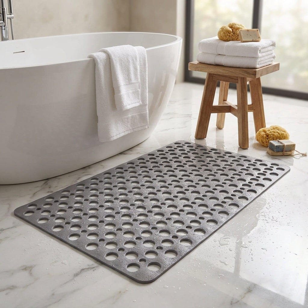 Anti-slip Secure Suction Shower Mat for bathroom floor safety