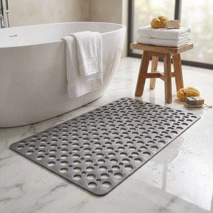 Anti-slip Secure Suction Shower Mat for bathroom floor safety