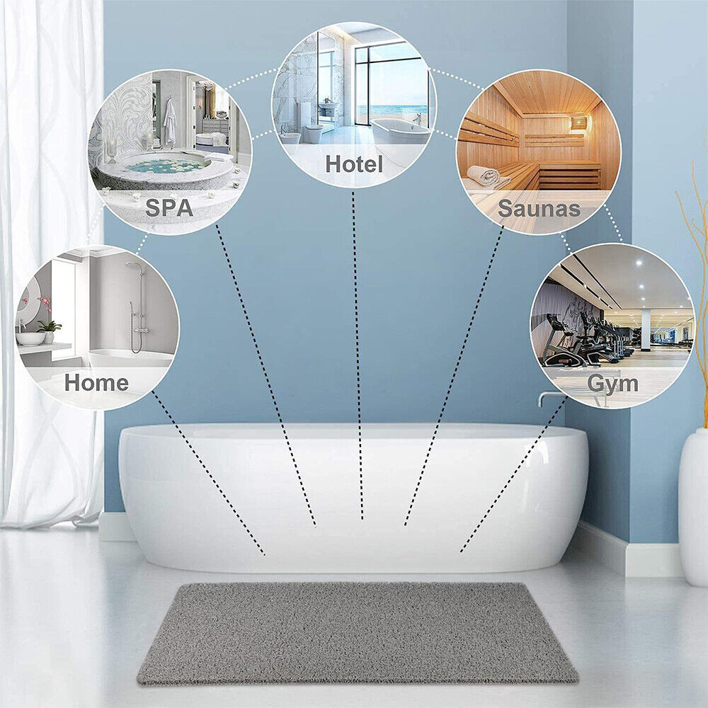 Loofah-style non-slip shower mat for a safe and comfortable shower experience
