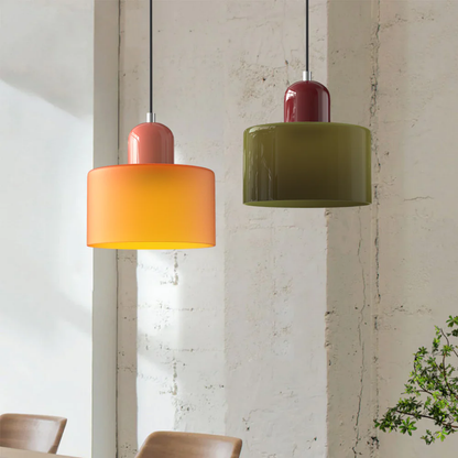 Vintage Style Glass Pendant Lamp Kitchen Island Light