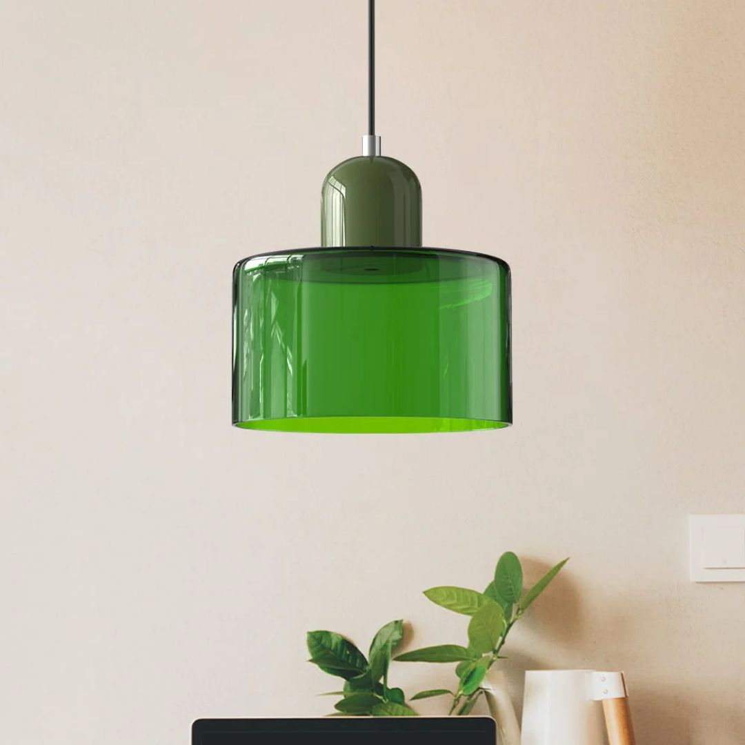 Vintage Style Glass Pendant Lamp Kitchen Island Light