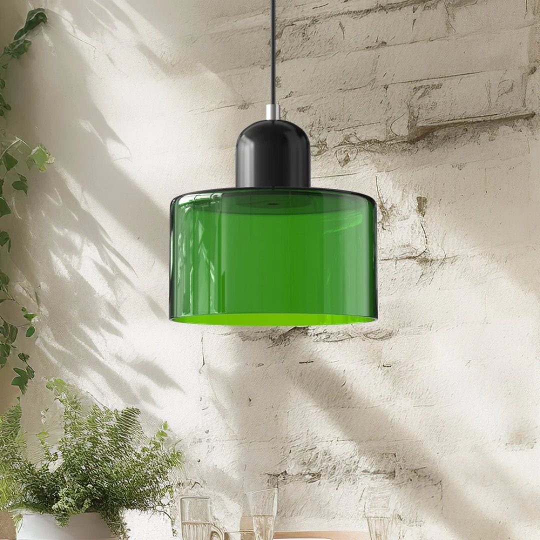 Vintage Style Glass Pendant Lamp Kitchen Island Light